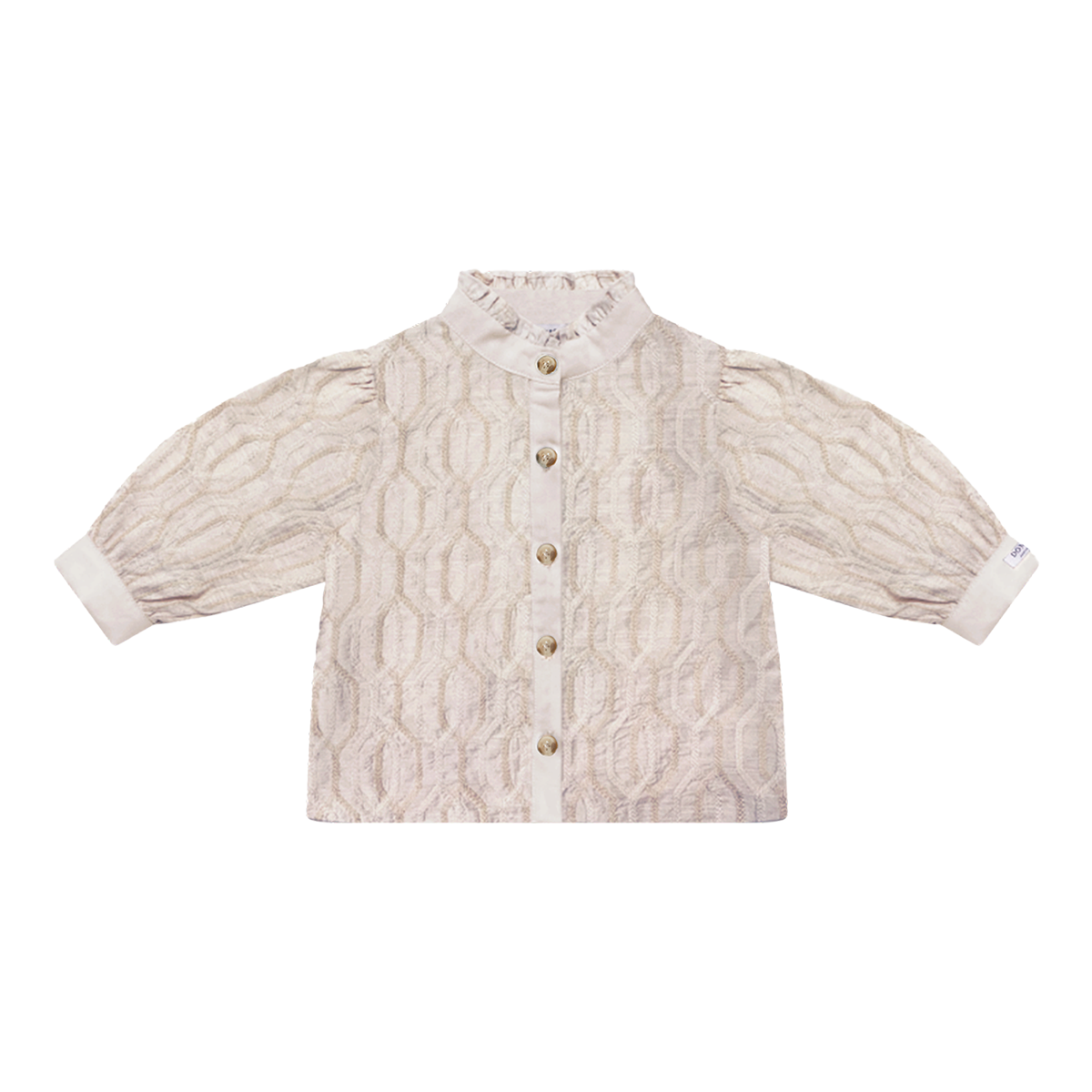Fini Blouse | Soft Taupe - Rose Chain