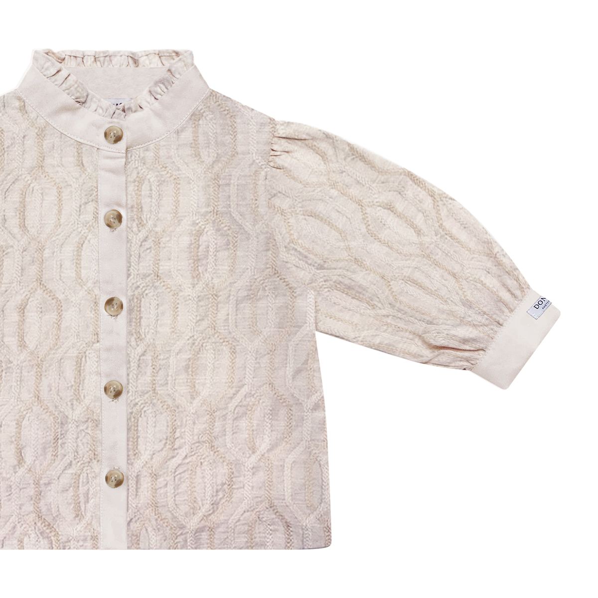 Fini Blouse | Soft Taupe - Rose Chain