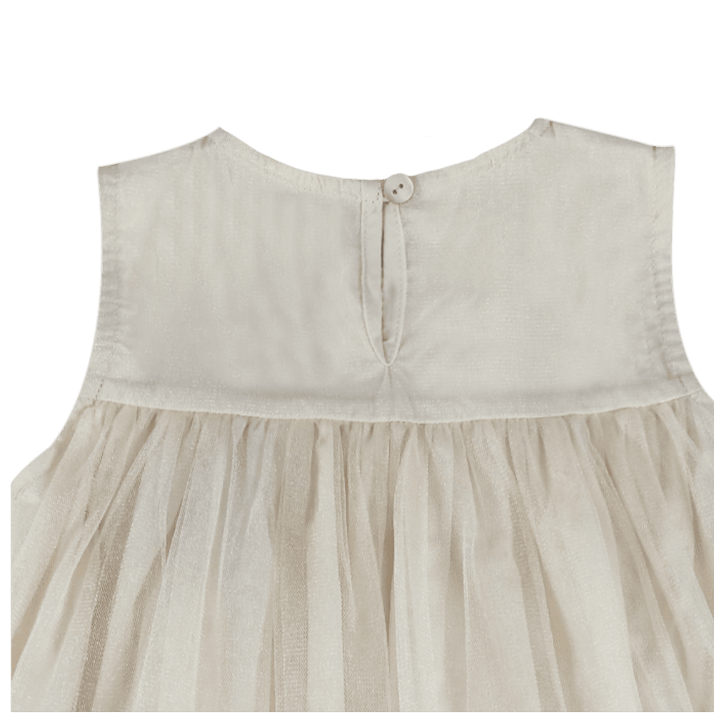 Negina Dress | Warm White Metallic