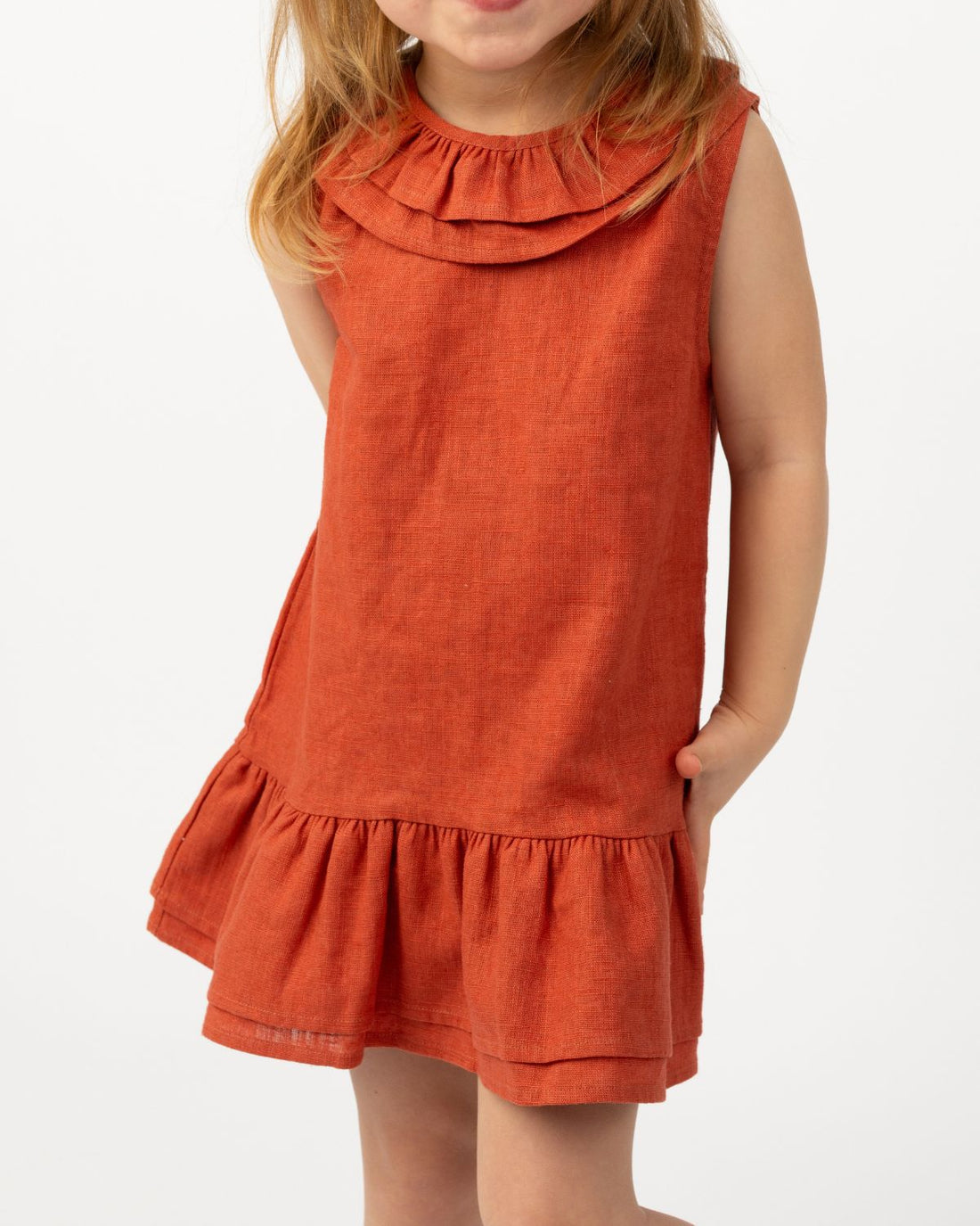 Michelle Linen Dress | Rosewood