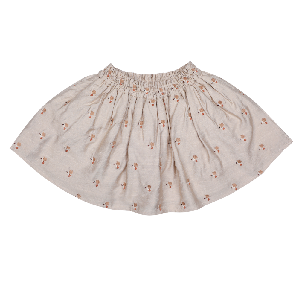 Cayley Skirt | Hummingbirds | Soft Taupe