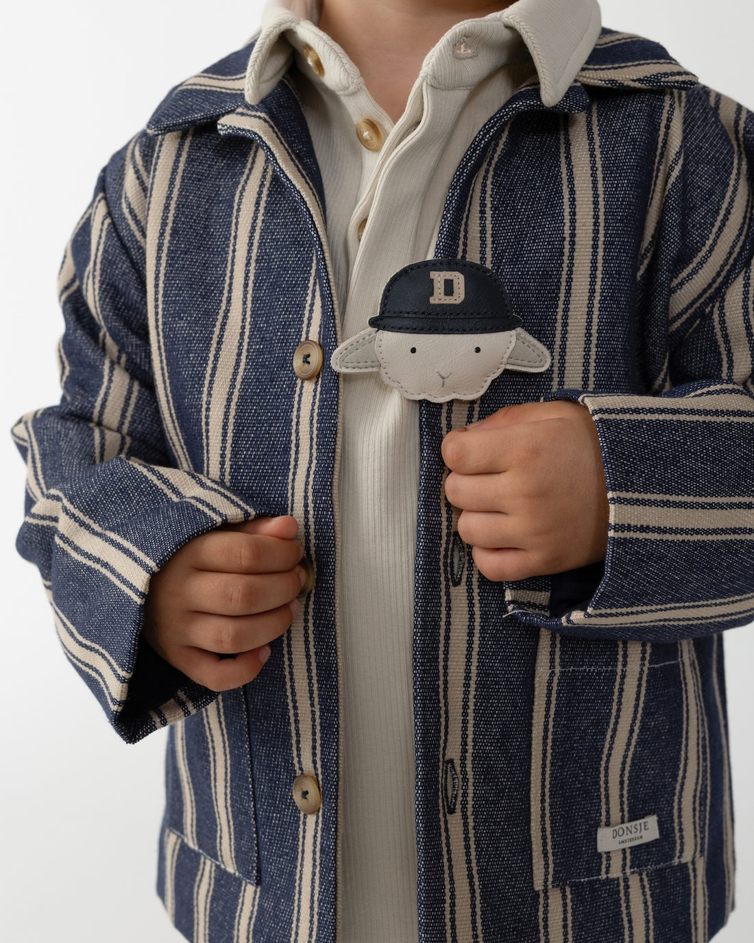 Henrik Jacket | Blue - Soft Sand Striped