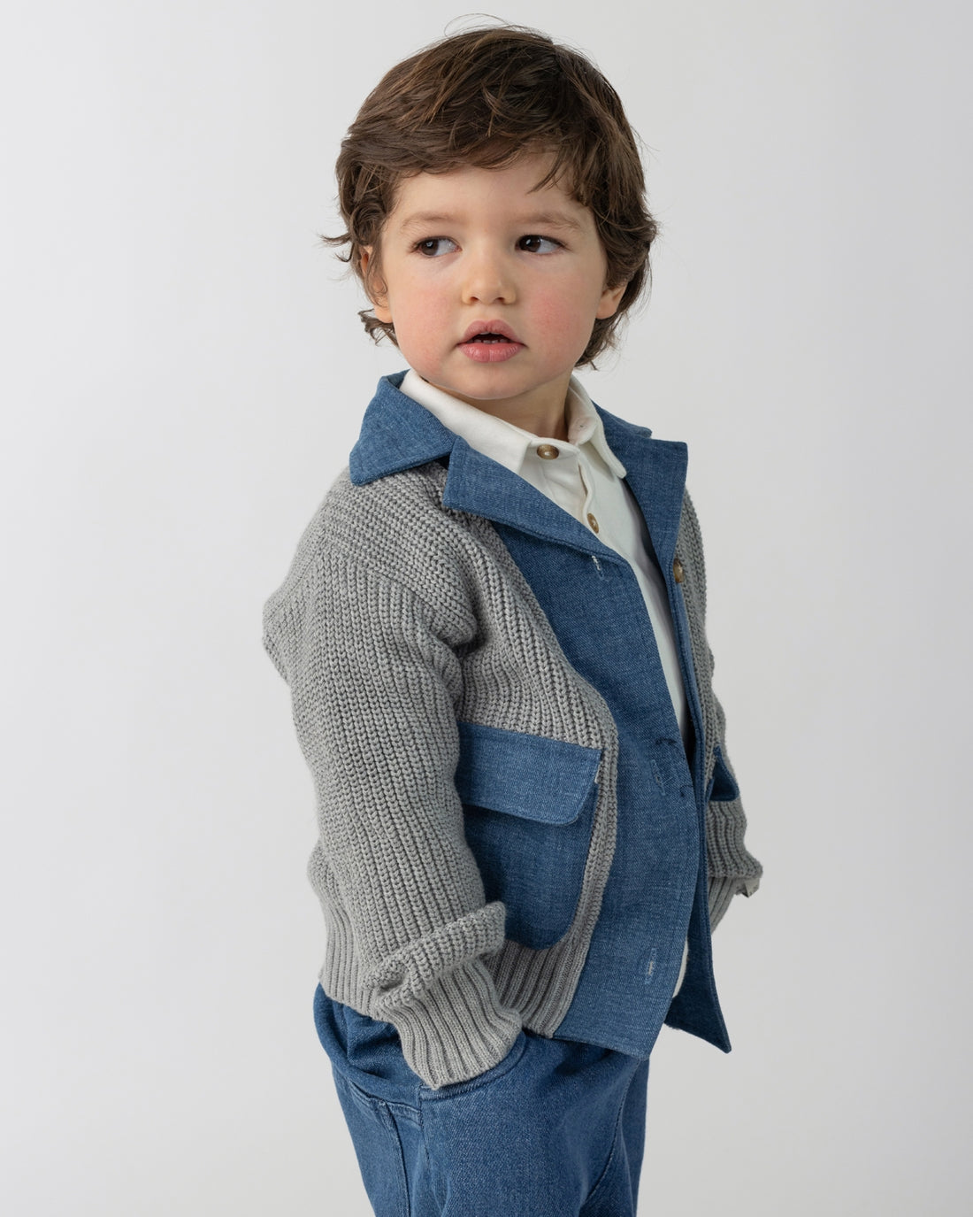 Bramwell Cardigan | Silver Grey Melange