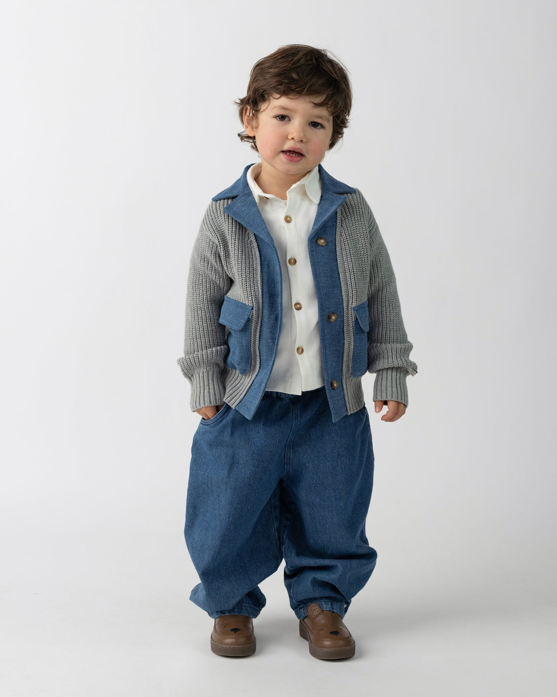 Dinotje Trousers | Vintage Blue