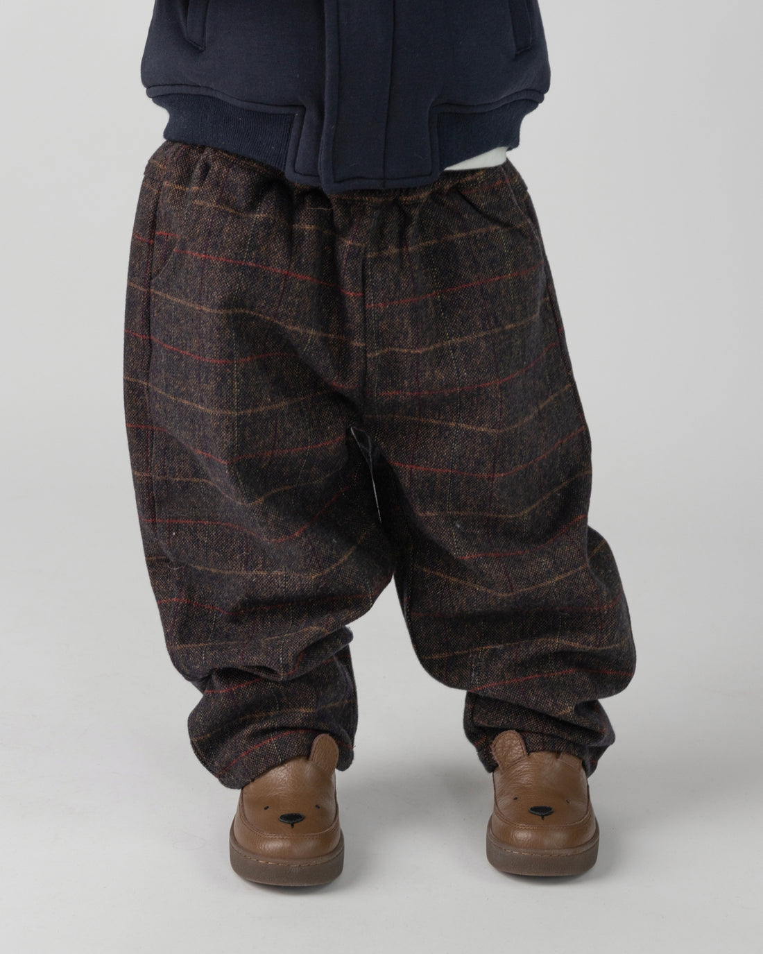 Elias Trousers | Brown - Blue Checked