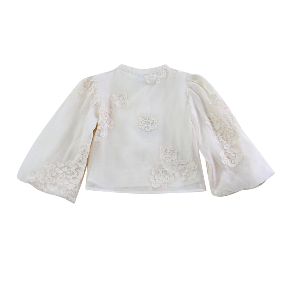 Opali Blouse | Warm White Blossom