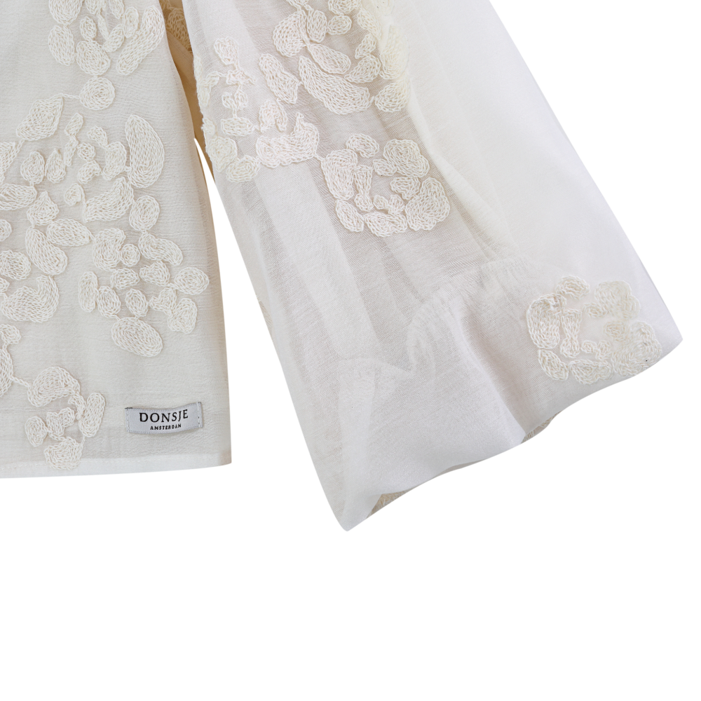 Opali Blouse | Warm White Blossom