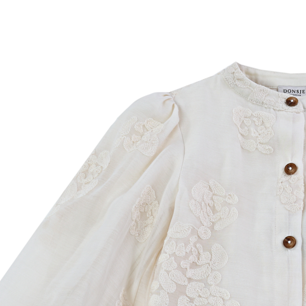 Opali Blouse | Warm White Blossom