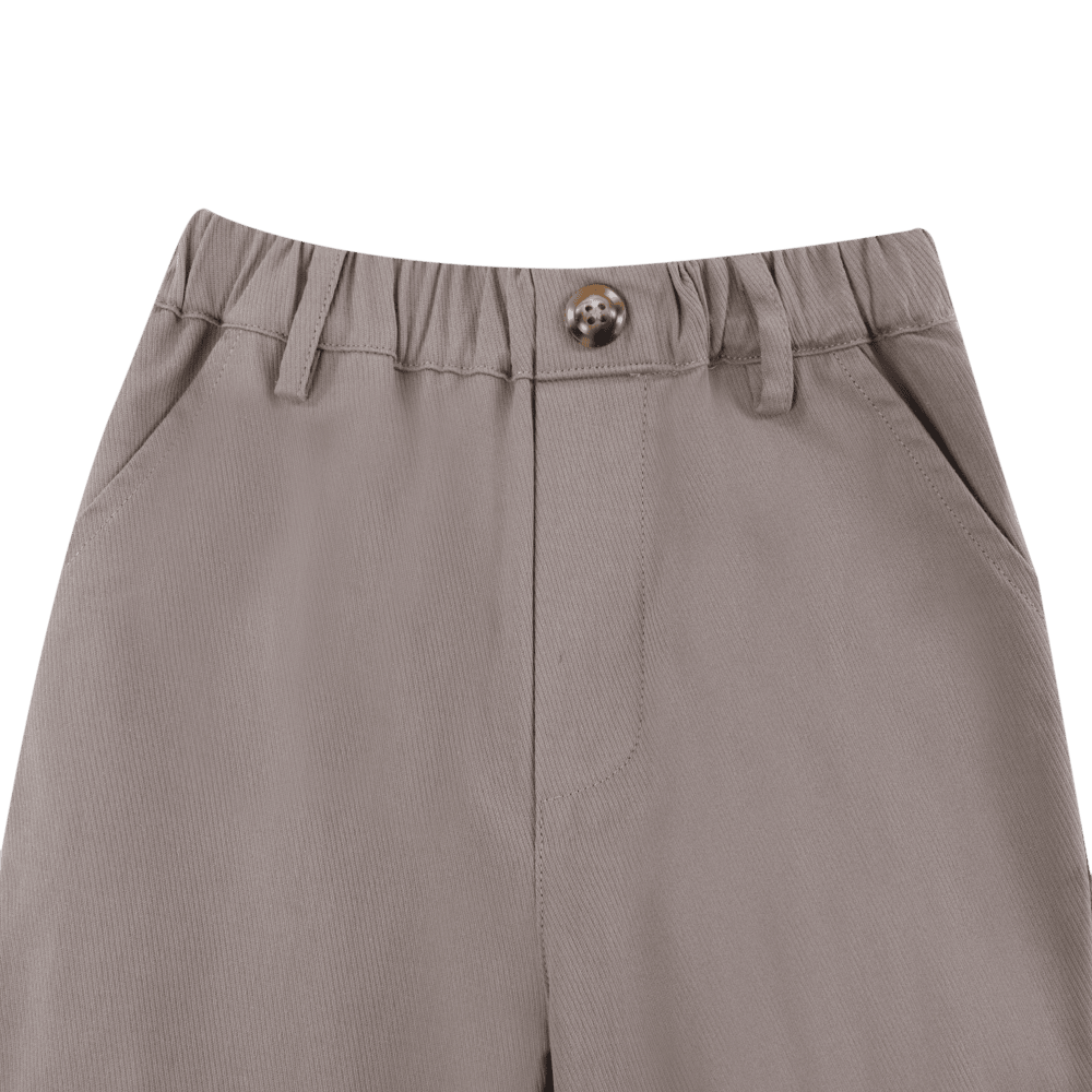 Theoule Trousers | Dark Taupe Melange