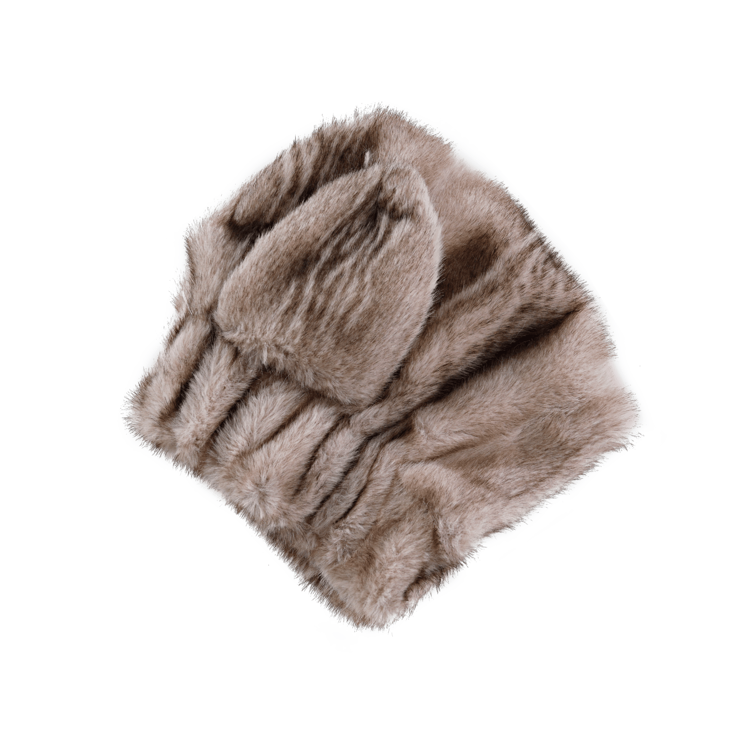 Evangeline Hat | Soft Taupe Striped Teddy