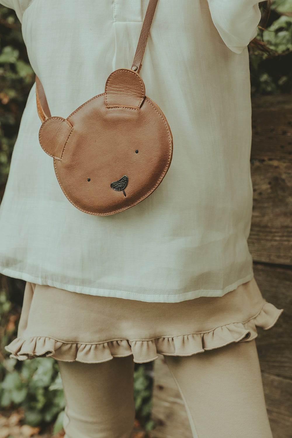 Britta Classic Purse | Bear | Cognac Classic Leather