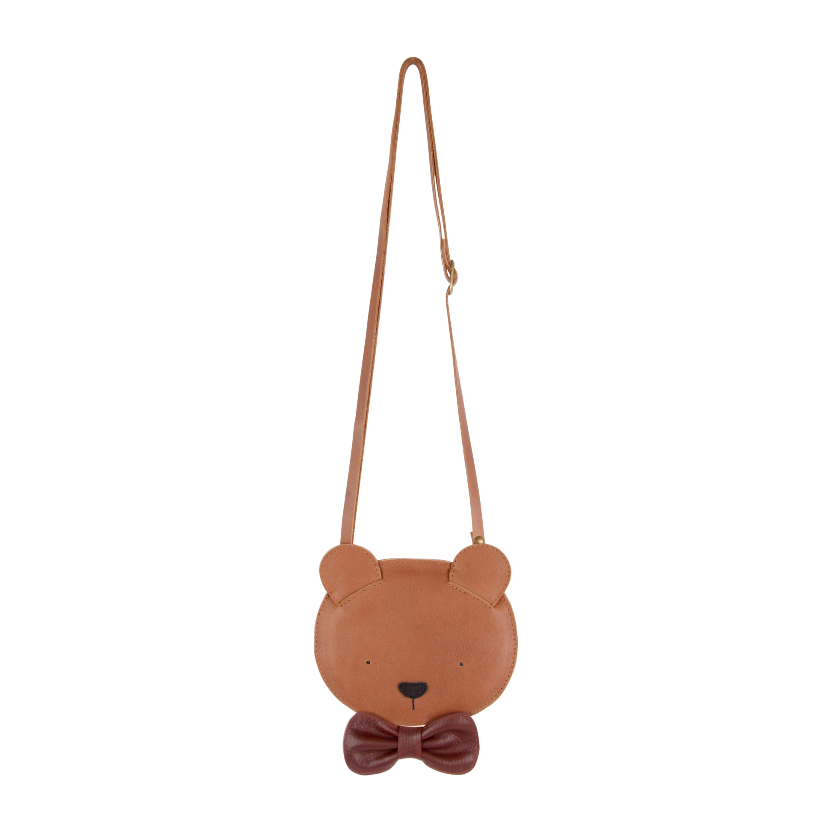 Britta Exclusive Purse | Winter Bear | Cognac Classic Leather