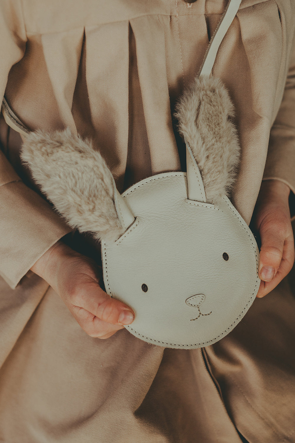 Britta Exclusive Purse | Rabbit | Cream Leather