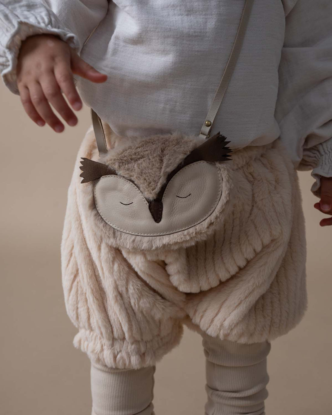 Britta Exclusive Purse | Owl | Ivory Classic Leather