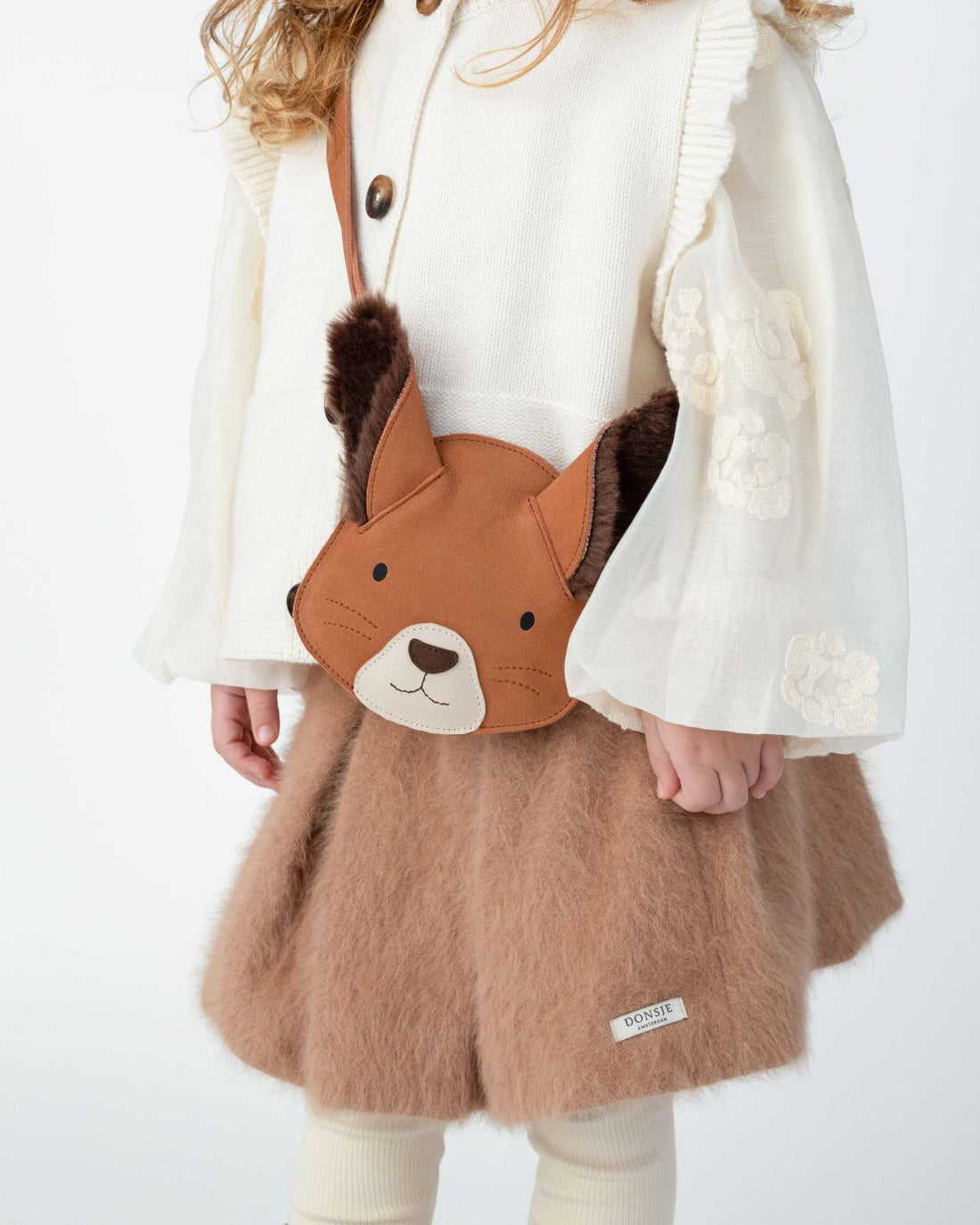 Britta Exclusive Purse | Fluffy Squirrel | Walnut Nubuck
