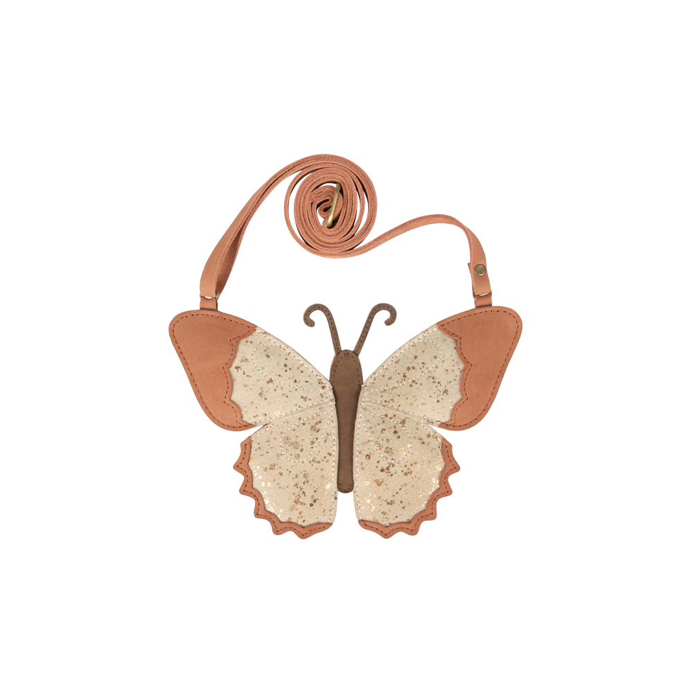 Toto Purse | Papillon | Cream Metallic Suede