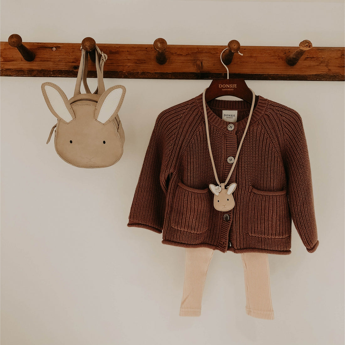 Kapi Classic Backpack | Bunny | Taupe Nubuck