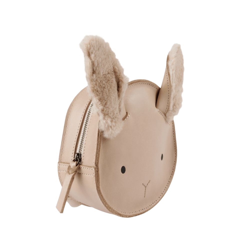 Kapi Exclusive Backpack | Fluffy Bunny | Light Rust Leather