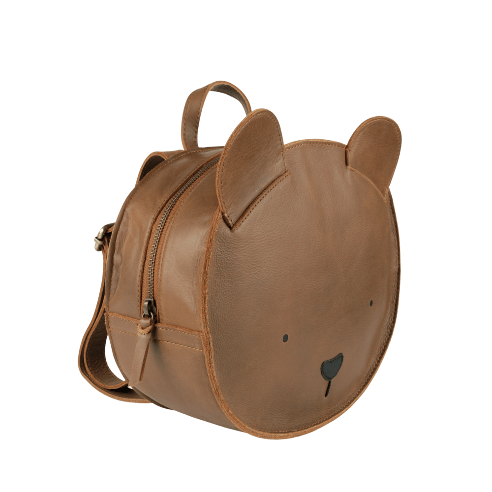Umi Schoolbag | Bear | Cognac Classic Leather