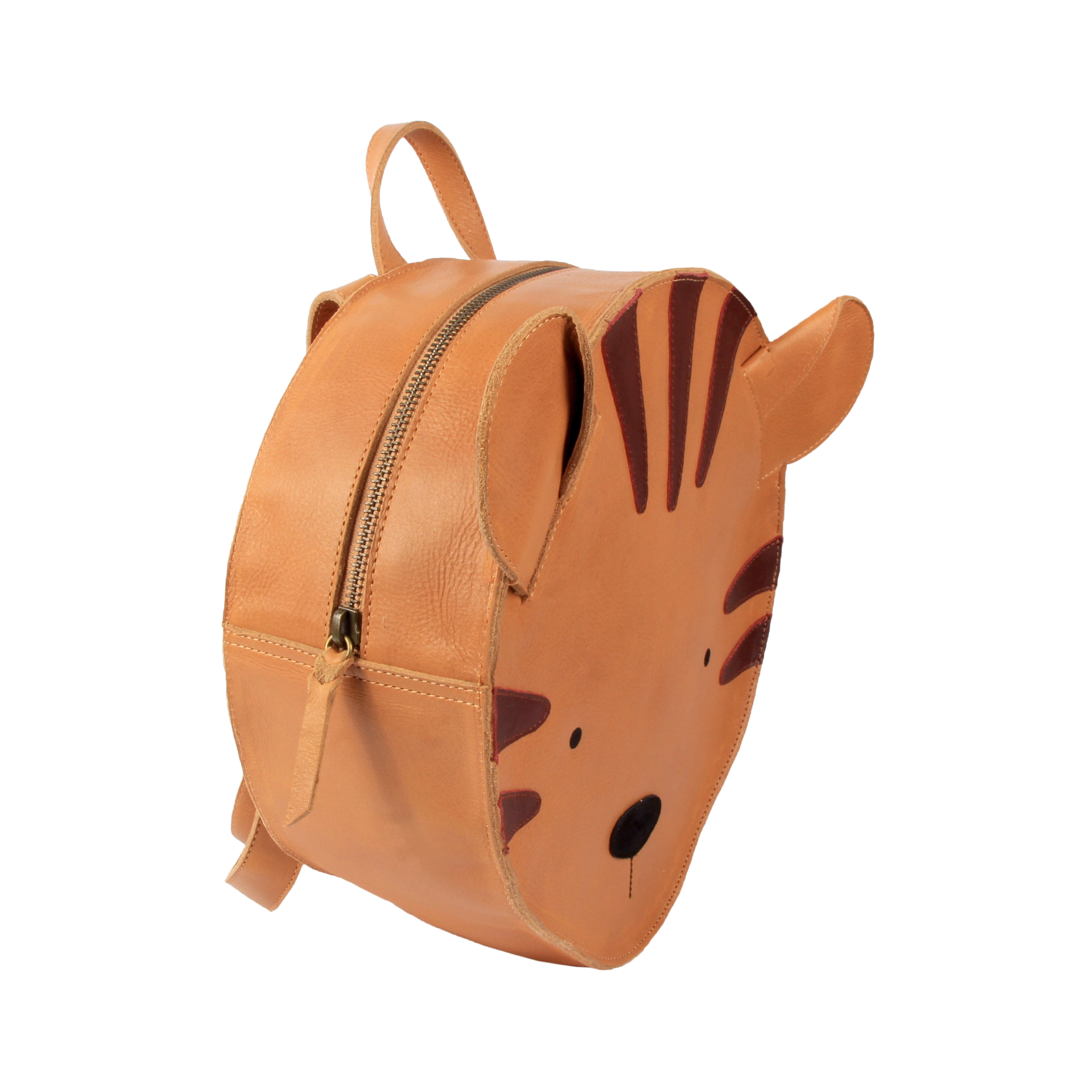 Umi Schoolbag | Tiger | Camel Classic Leather