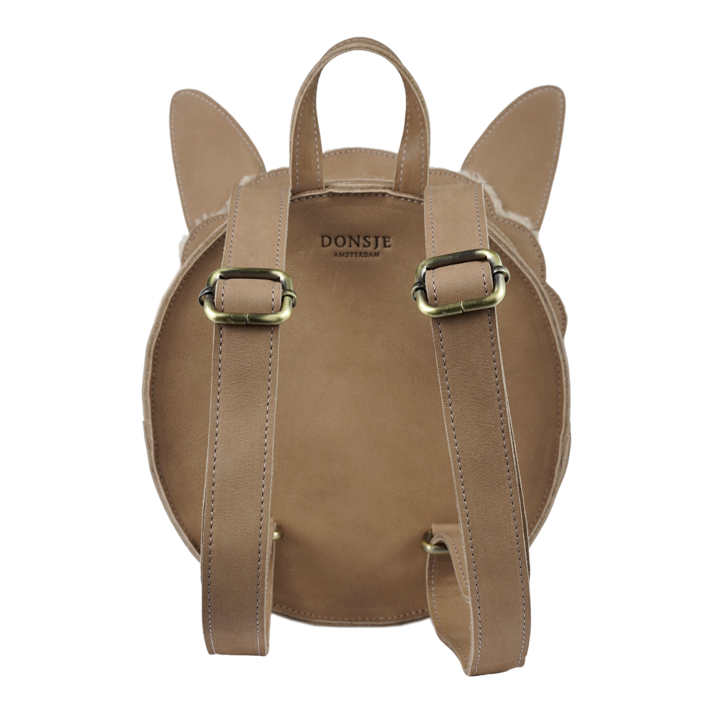 Umi Schoolbag | Alpaca | Beige Curly Faux Fur