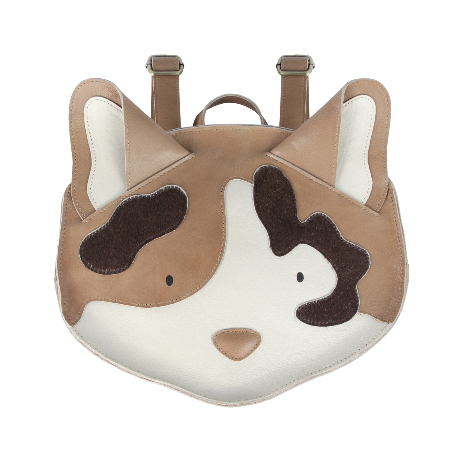 Umi Schoolbag | Calico Cat | Nutmeg Leather