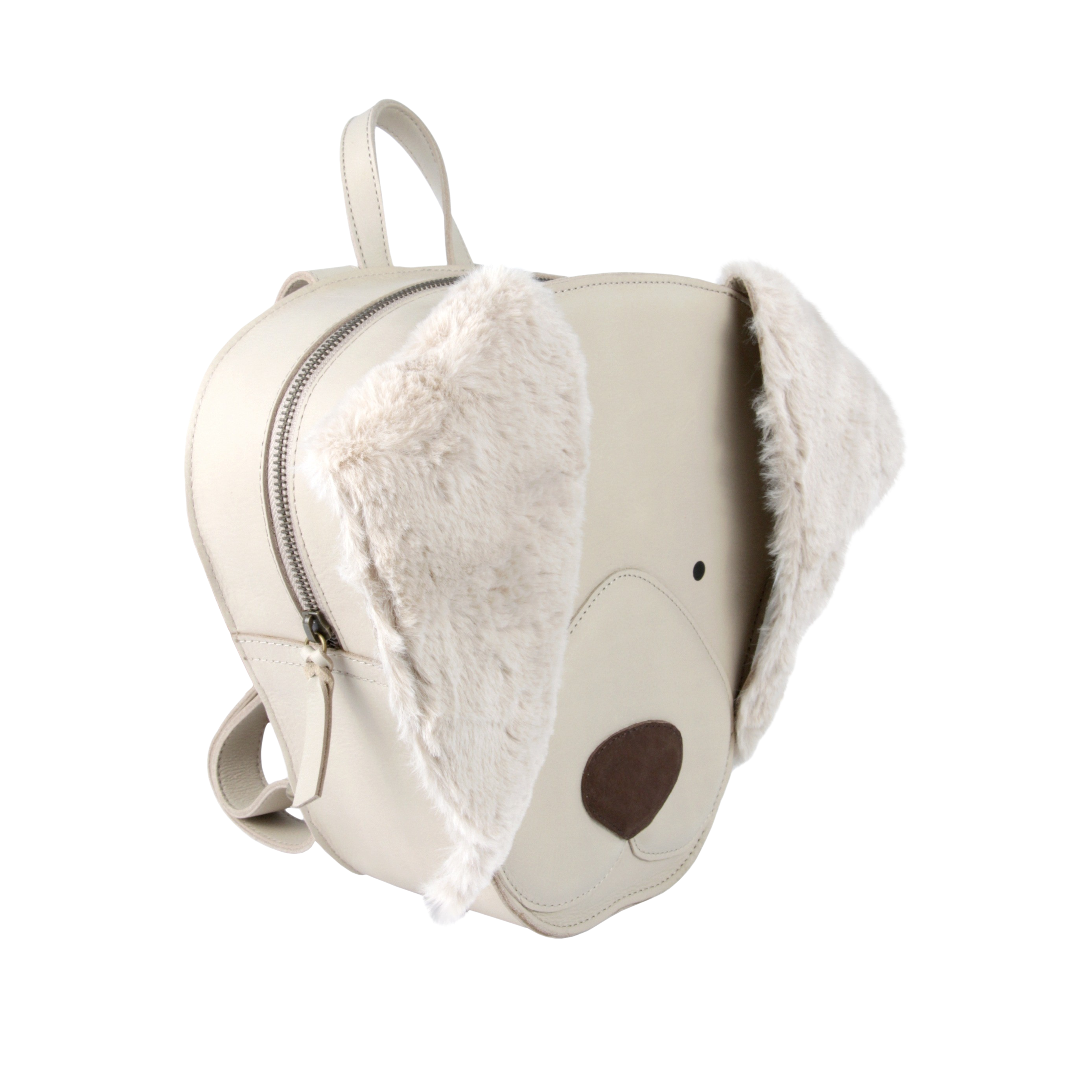 Umi Schoolbag | Golden Retriever | Ivory Classic Leather