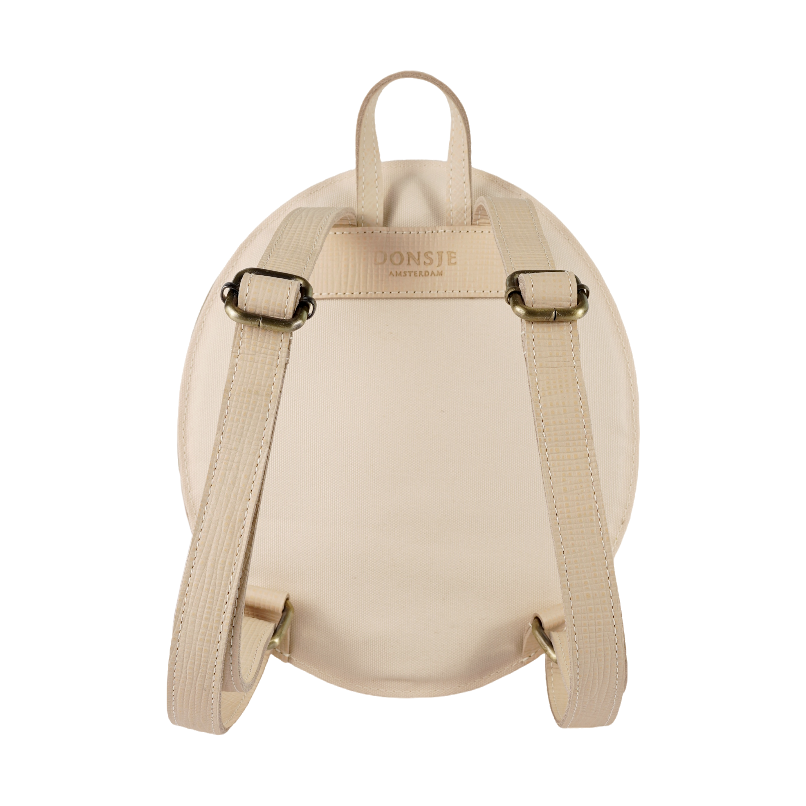 Tozi Backpack | Boater Hat | Cream Scored Leather