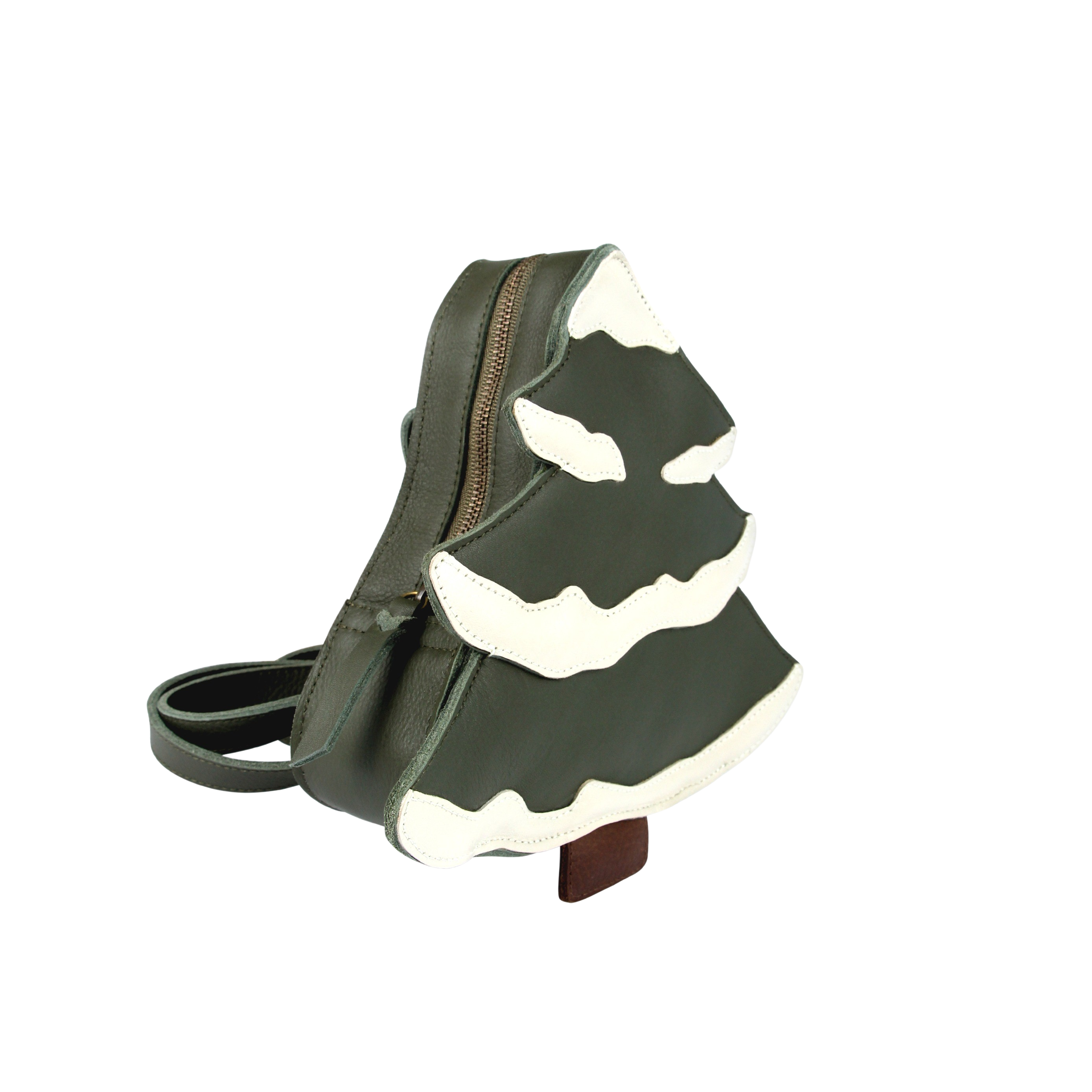 Kliff Backpack | Christmas Tree | Olive Leather