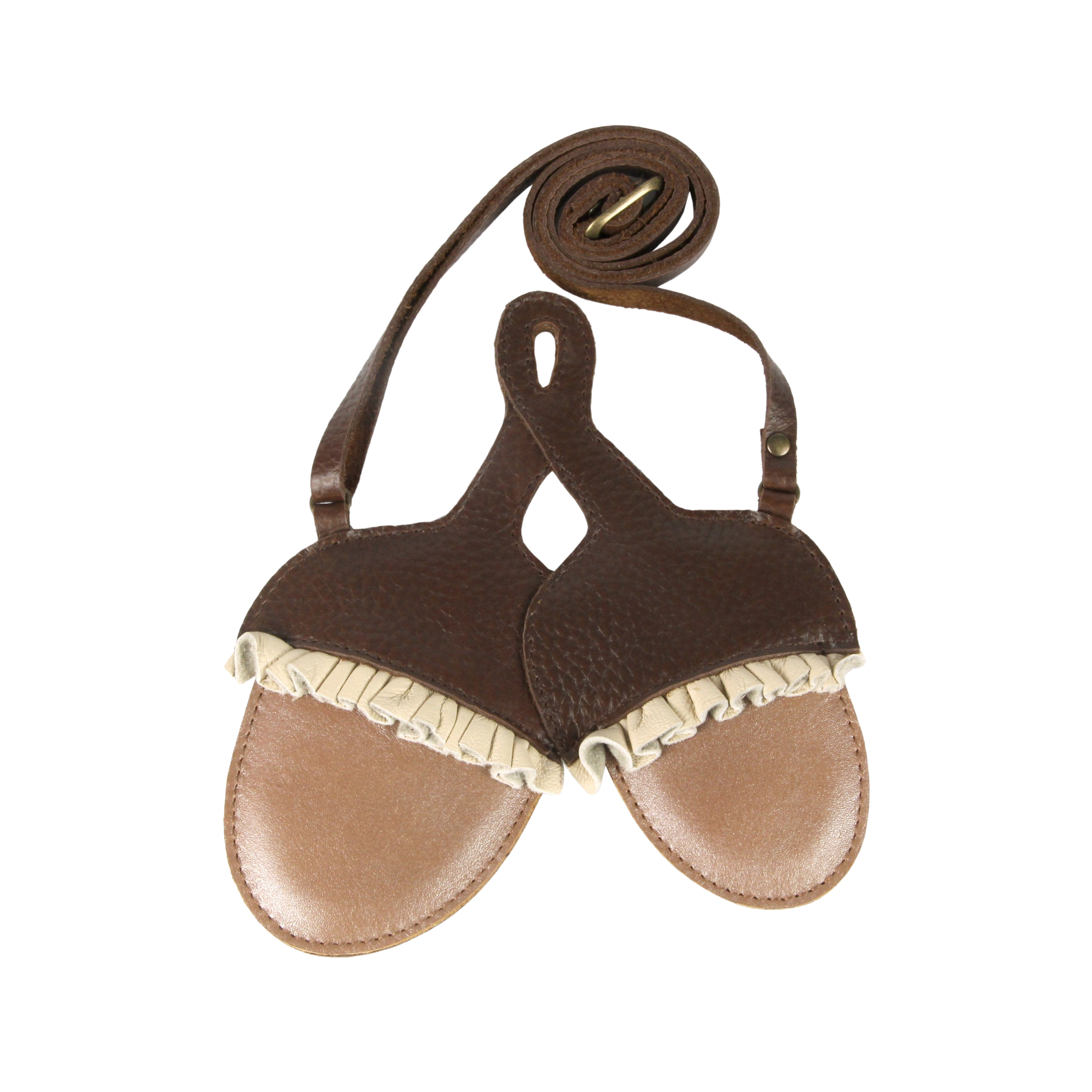Pitta Purse | Acorn | Brown Grain Leather