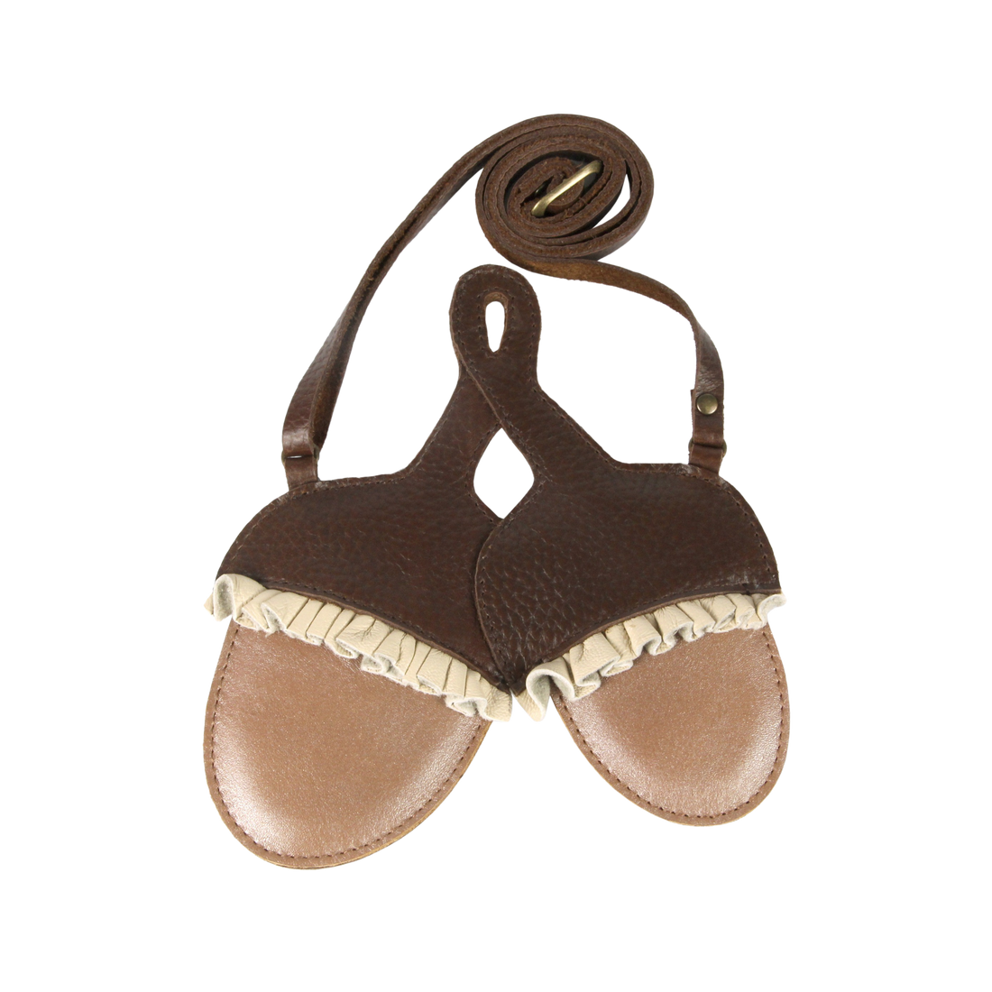 Pitta Purse | Acorn | Brown Grain Leather