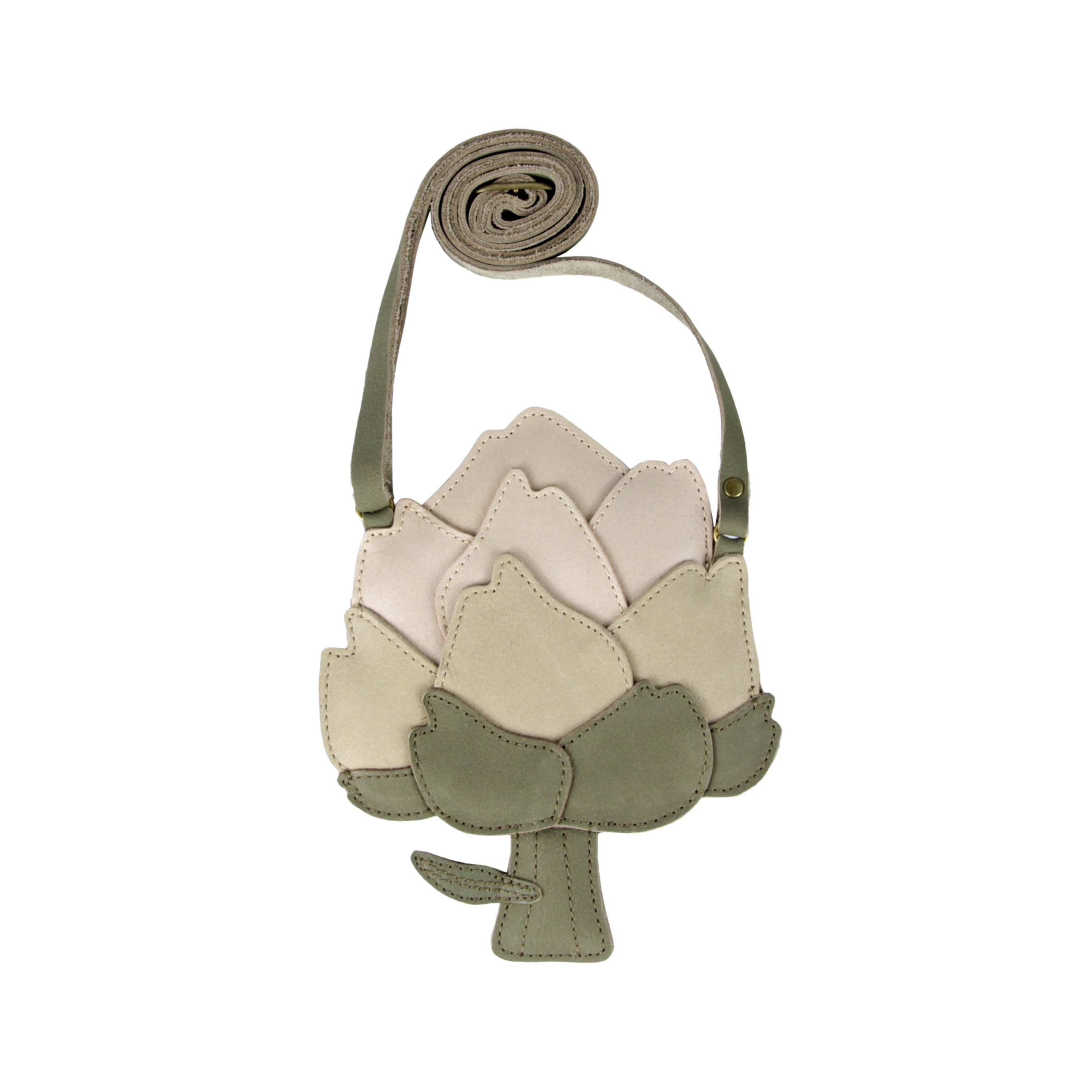 Chaeso Purse | Artichoke | Stone Nubuck – Donsje Amsterdam