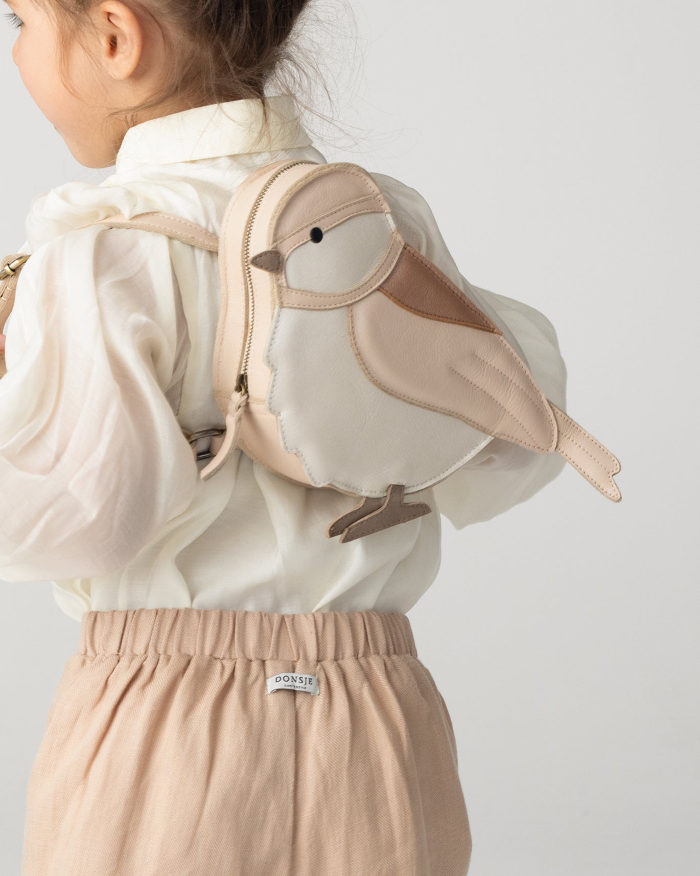 Pierre Backpack | Pink Chickadee | Powder Metallic Nubuck