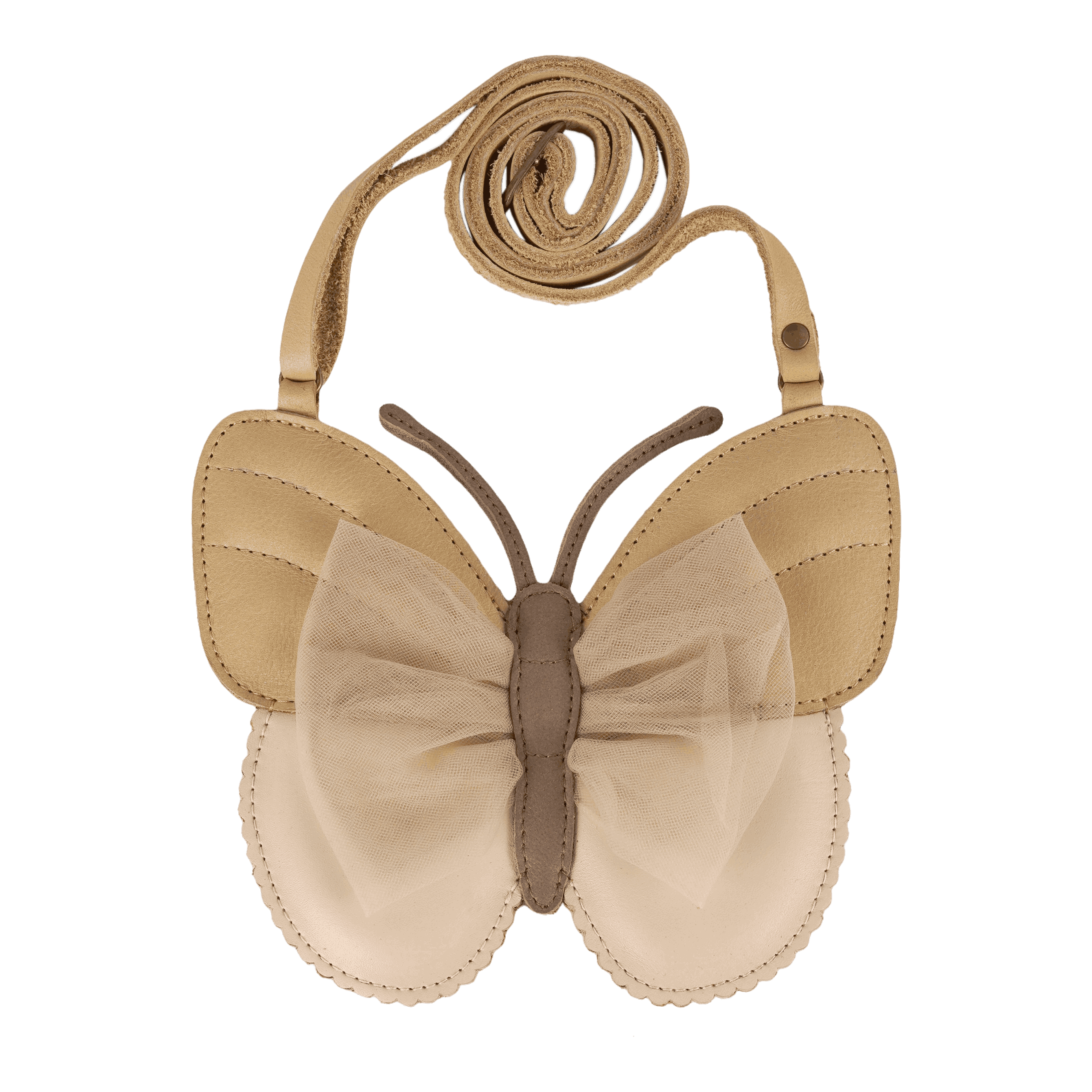 Qalja Purse | Vlinder | Gold Metallic Nubuck