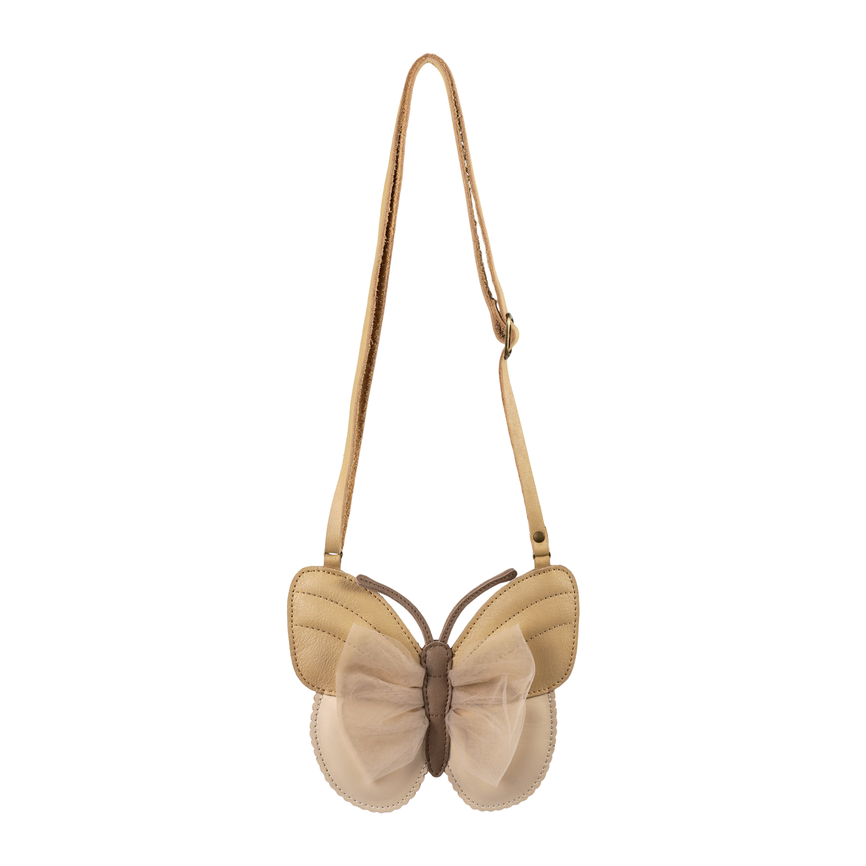Qalja Purse | Vlinder | Gold Metallic Nubuck