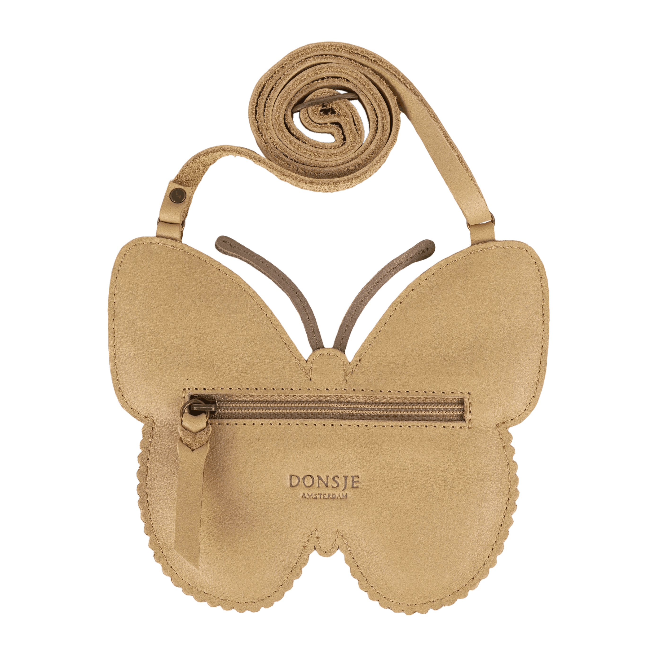 Qalja Purse | Vlinder | Gold Metallic Nubuck
