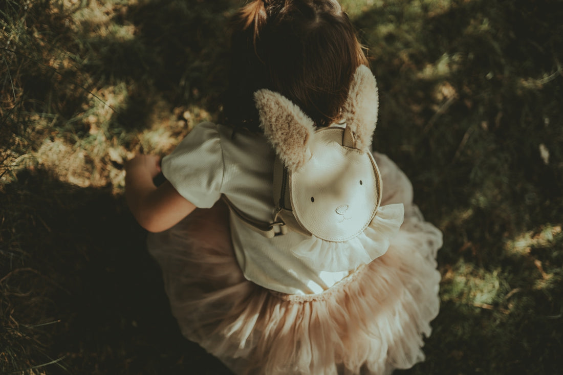 Festie Backpack | Festive Rabbit | Cream Leather