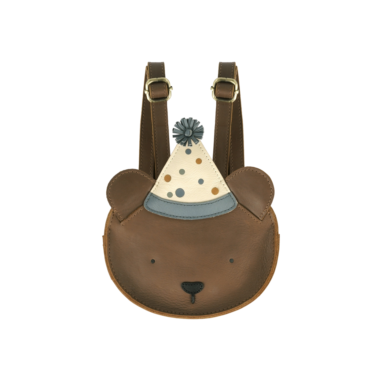 Tendo Backpack | Festive Bear | Cognac Classic Leather