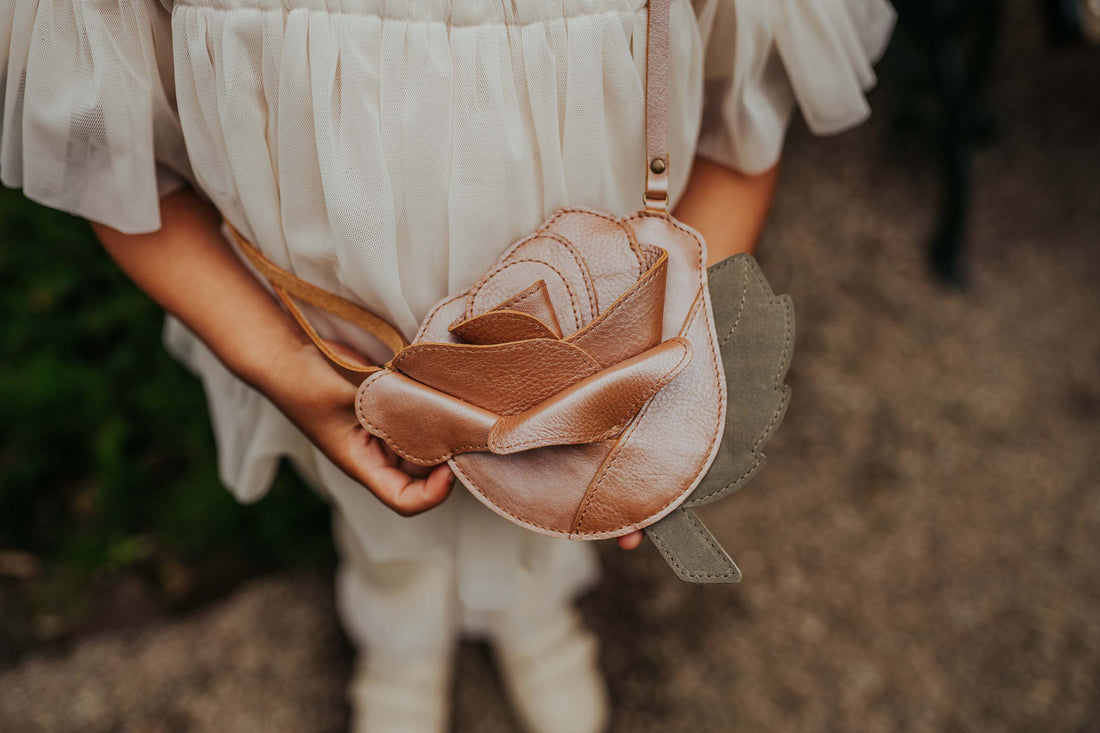 Filoe Purse | Rose | Clay Metallic Leather