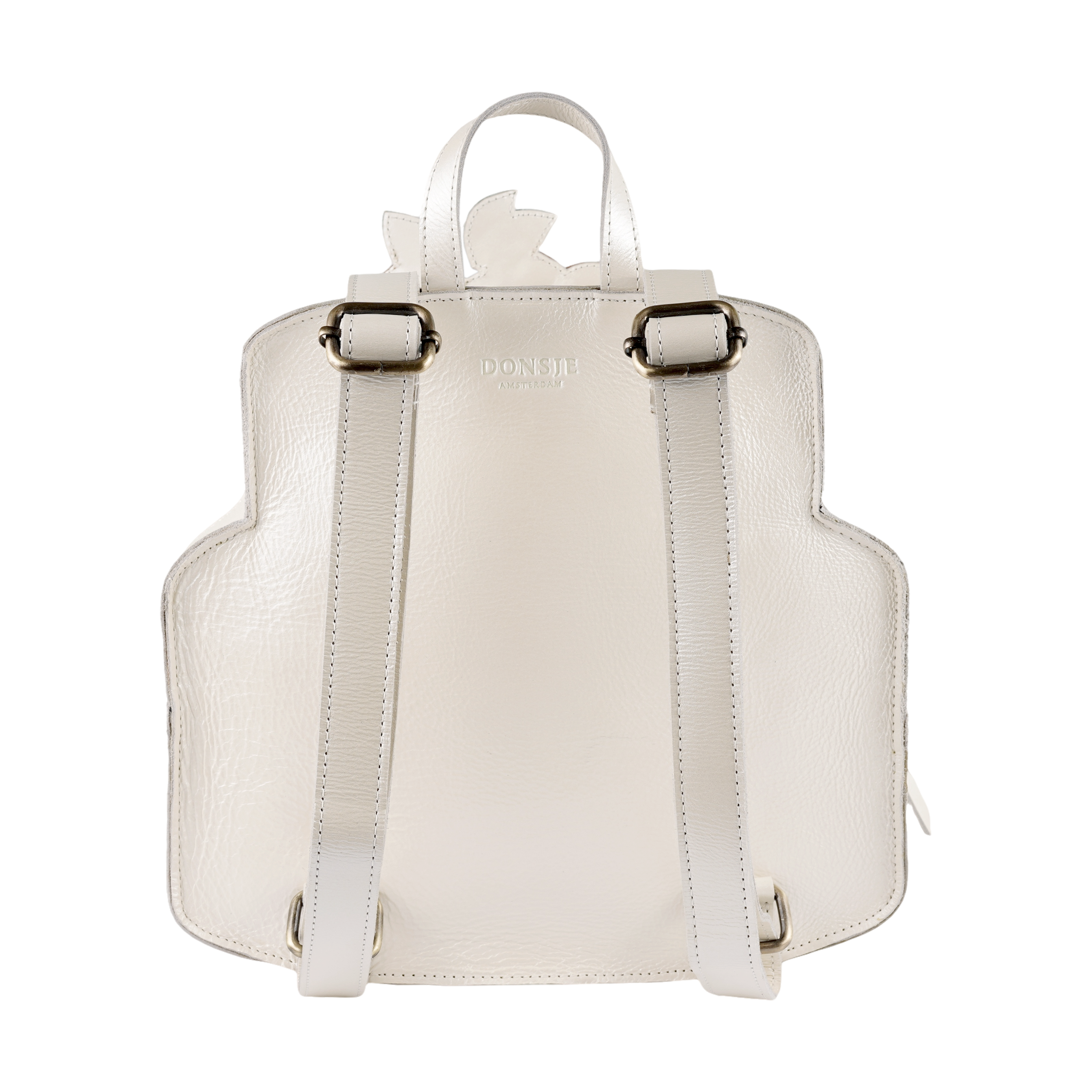 Rachie Backpack | Cake | Off White Metallic Leather