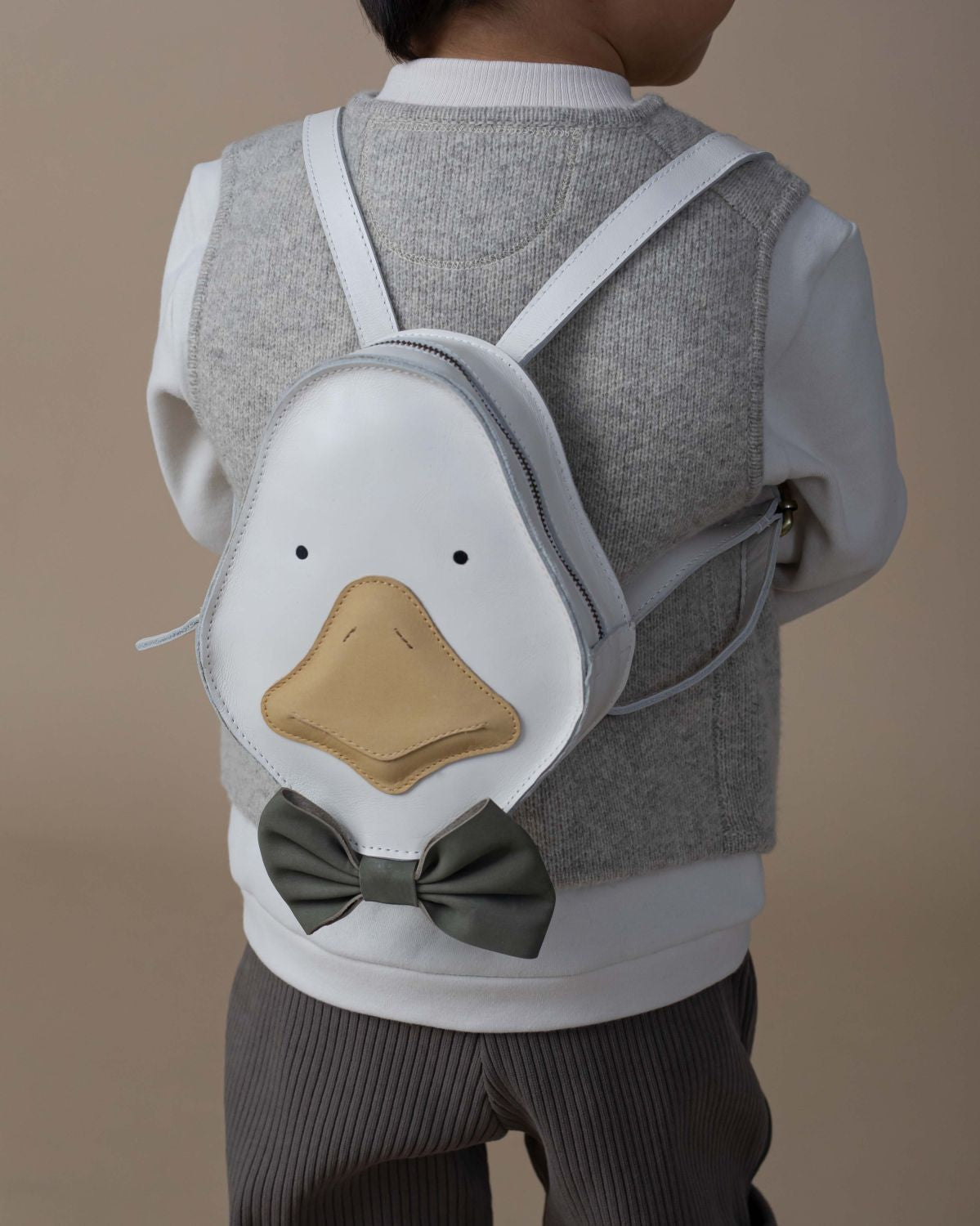 Stanzen Backpack | Goose | Off White Leather