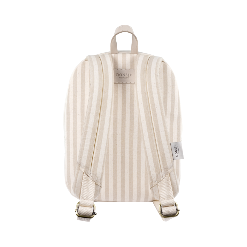 Bippe Schoolbag | Golden Retriever | Ivory - Off-White Striped