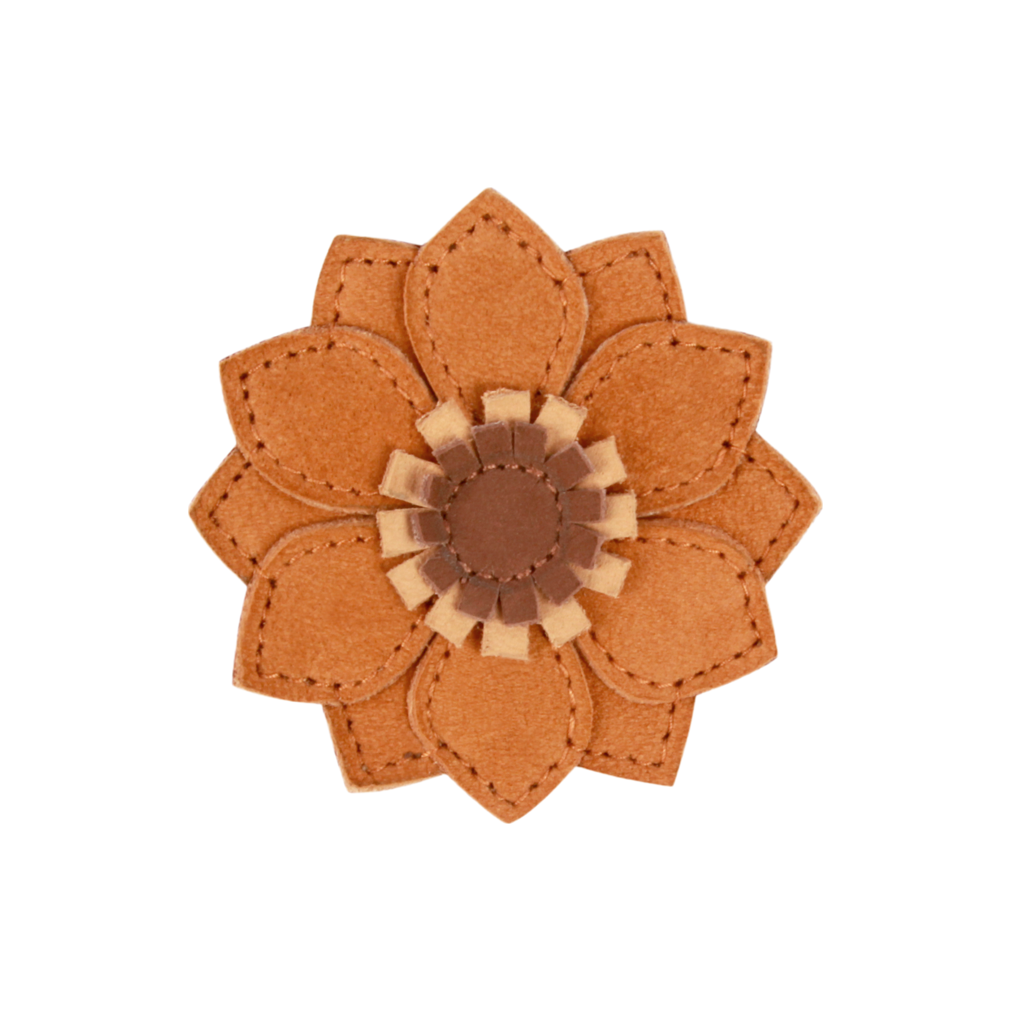 Zaza Fields Hairclip | Sunflower | Caramel Nubuck