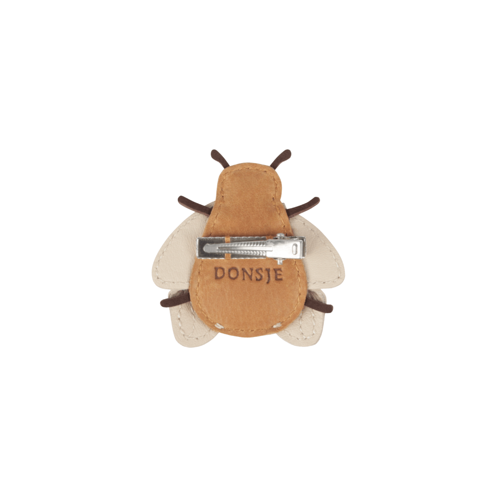 Zaza Sky Hairclip | Bee | Camel Classic Leather