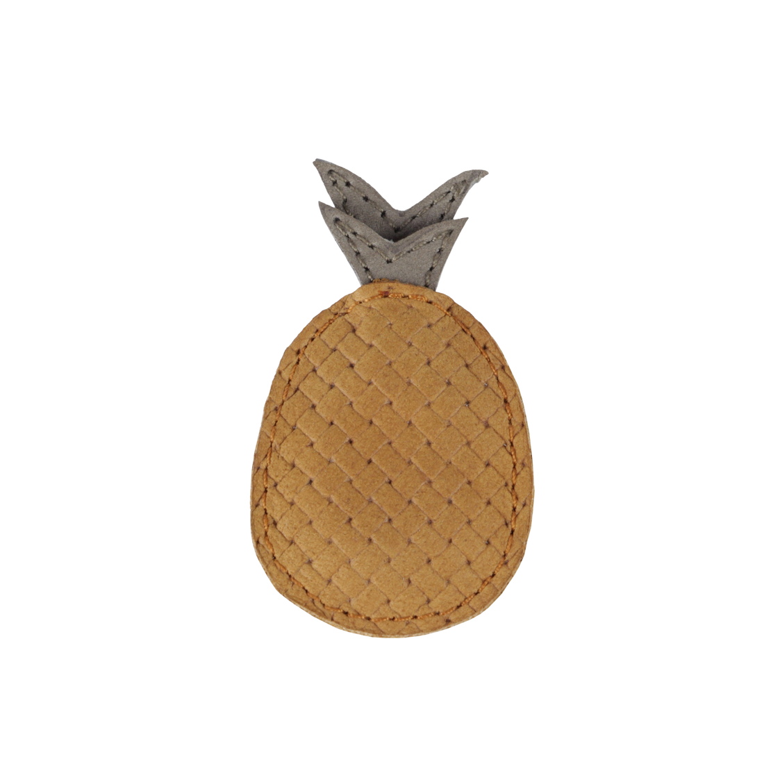 Nanoe Fruit Hairclip | Pineapple | Caramel Stamped Nubuck