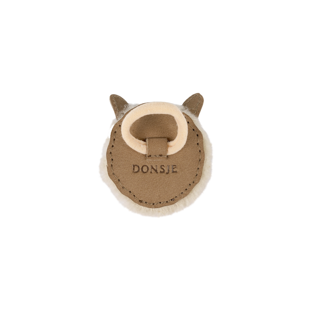 Josy Exclusive Hair Tie | Alpaca | Beige Curly Faux Fur