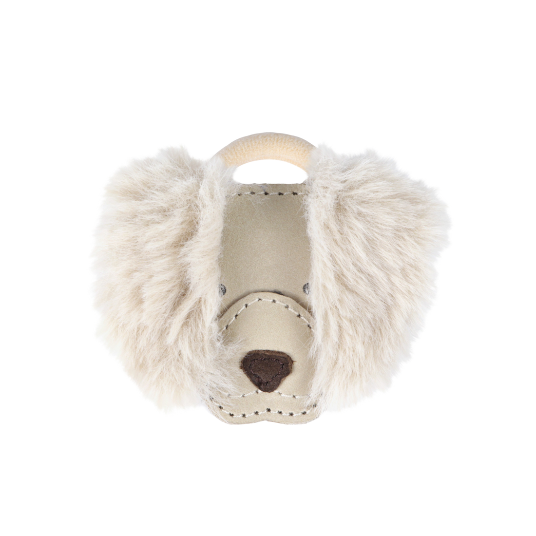 Josy Exclusive Hair Tie | Golden Retriever | Ivory Classic Leather