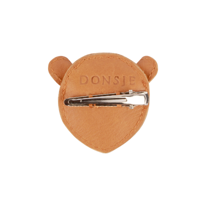 Josy Classic Hairclip | Tiger | Camel Classic Leather
