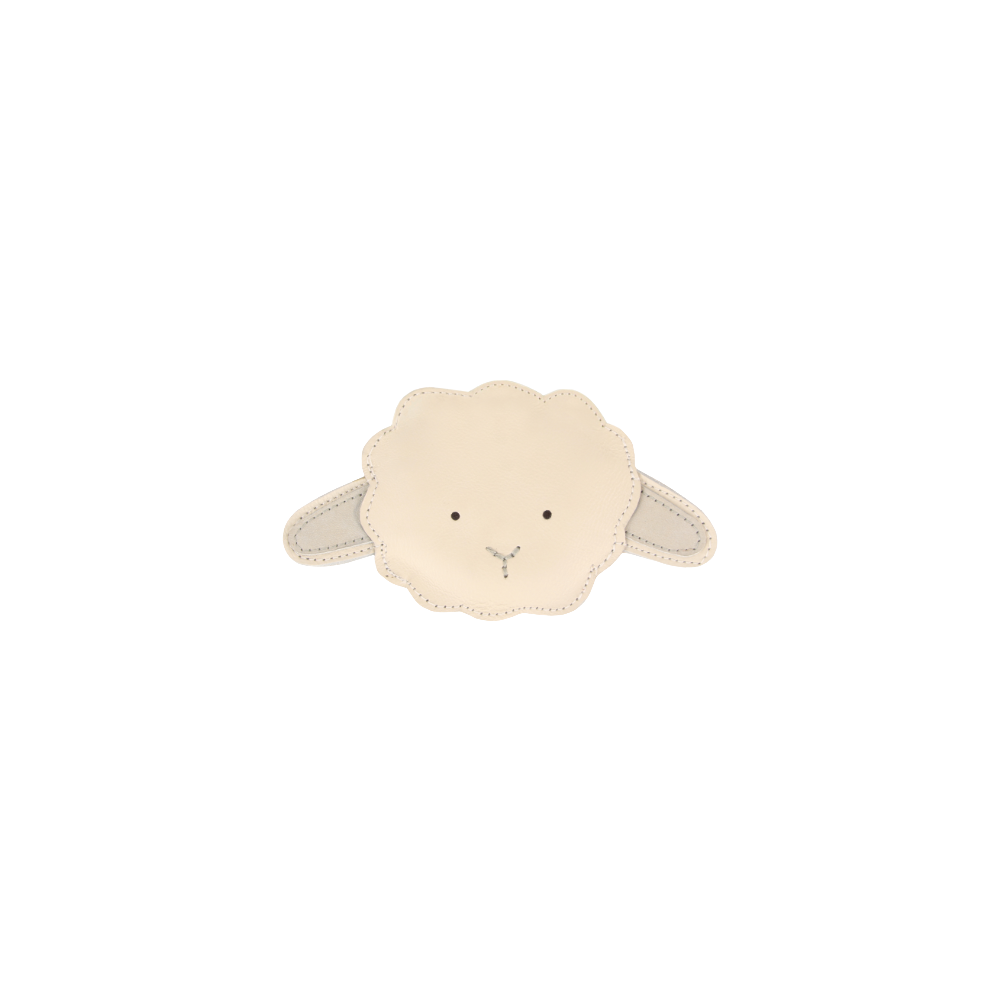 Josy Classic Hairclip | Lammy | Off White Leather