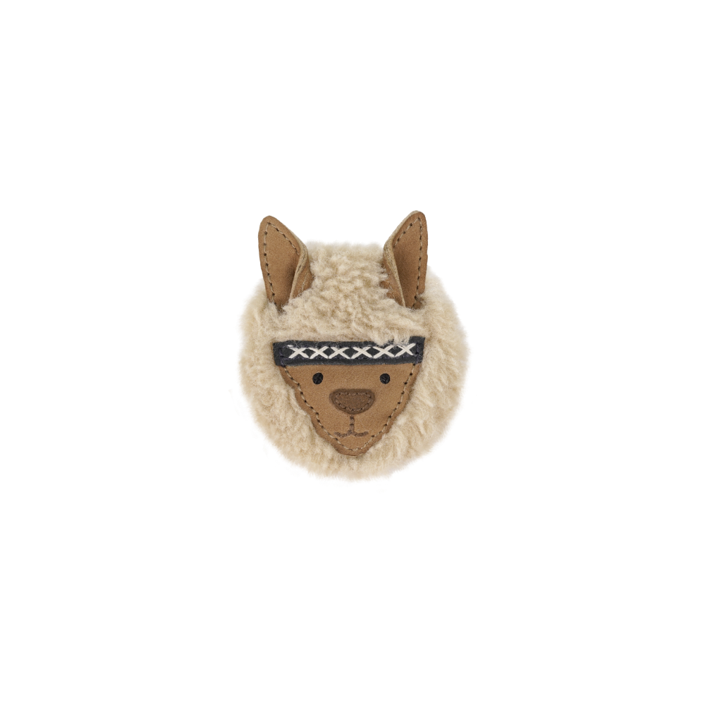 Josy Exclusive Hairclip | Alpaca | Beige Curly Faux Fur